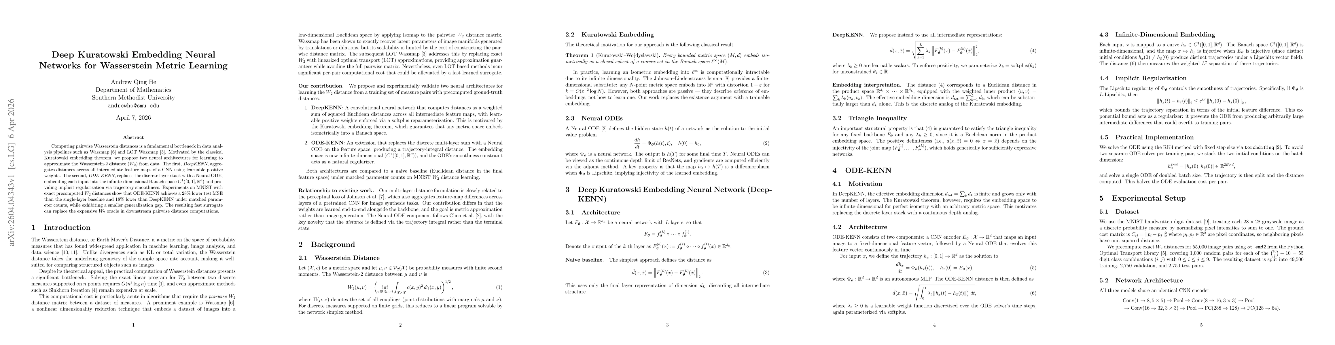 Thumbnail for Deep Kuratowski Embedding Neural Networks for Wasserstein Metric Learning