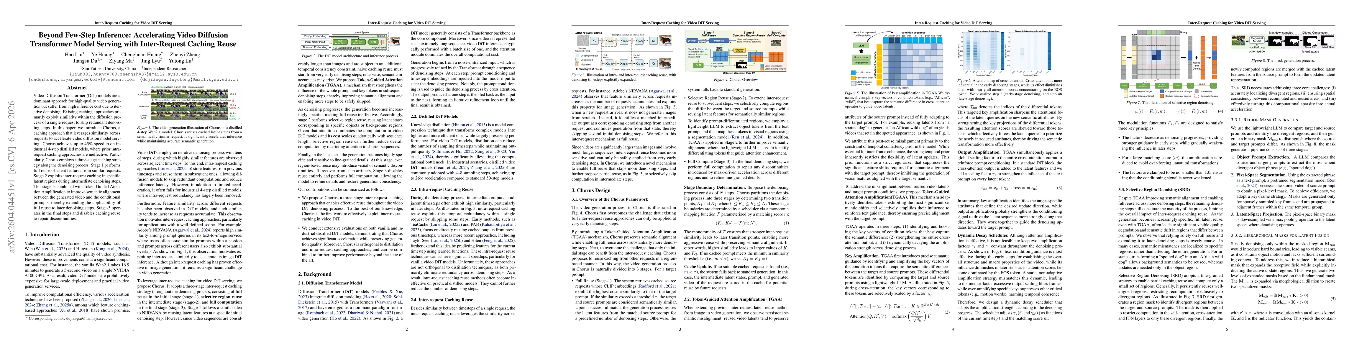 Thumbnail for Beyond Few-Step Inference: Accelerating Video Diffusion Transformer Model Serving with Inter-Request Caching Reuse