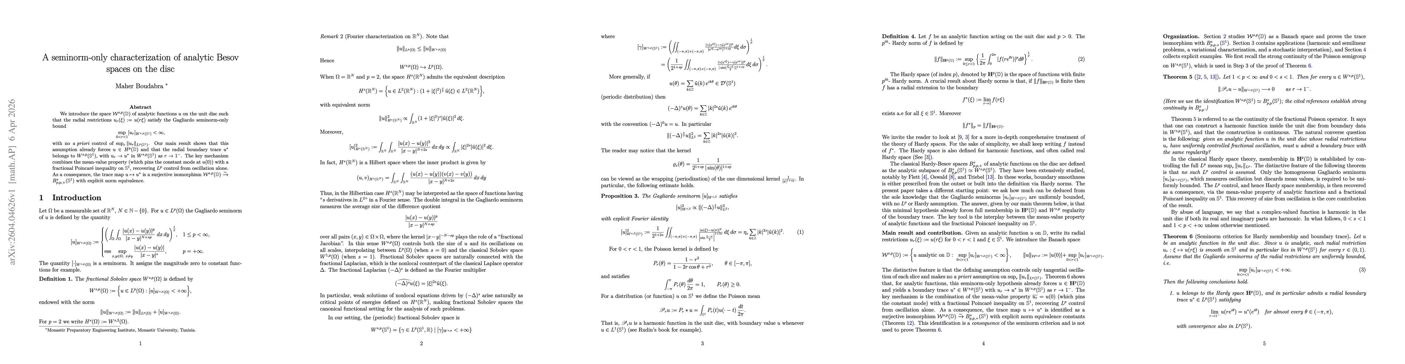 Thumbnail for A seminorm-only characterization of analytic Besov spaces on the disc