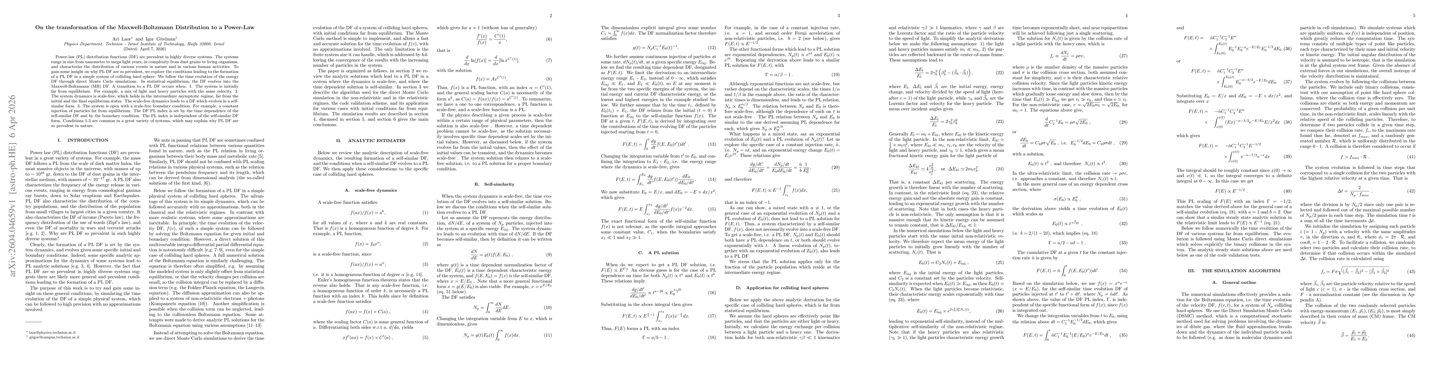 Thumbnail for On the transformation of the Maxwell-Boltzmann Distribution to a Power-Law