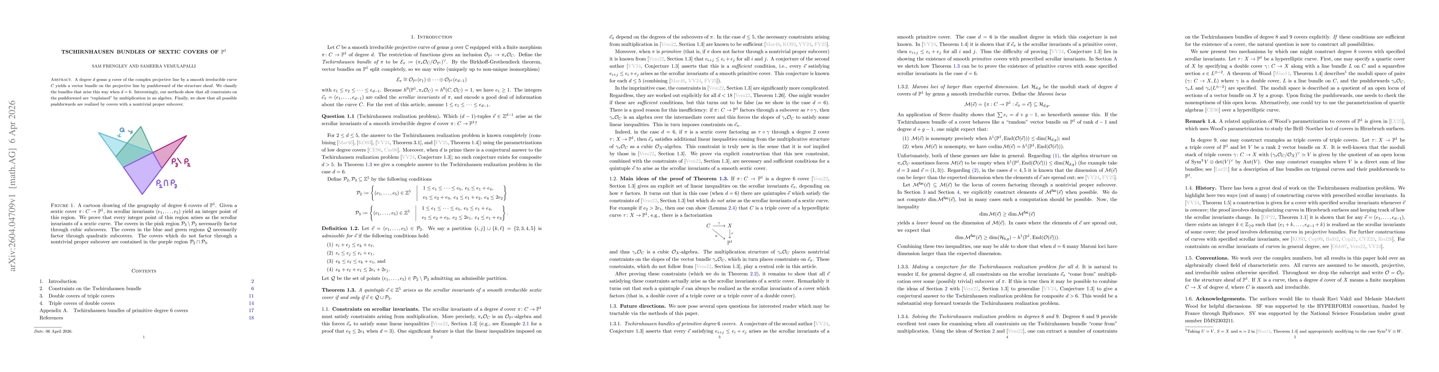 Thumbnail for Tschirnhausen bundles of sextic covers of $\mathbb{P}^1$