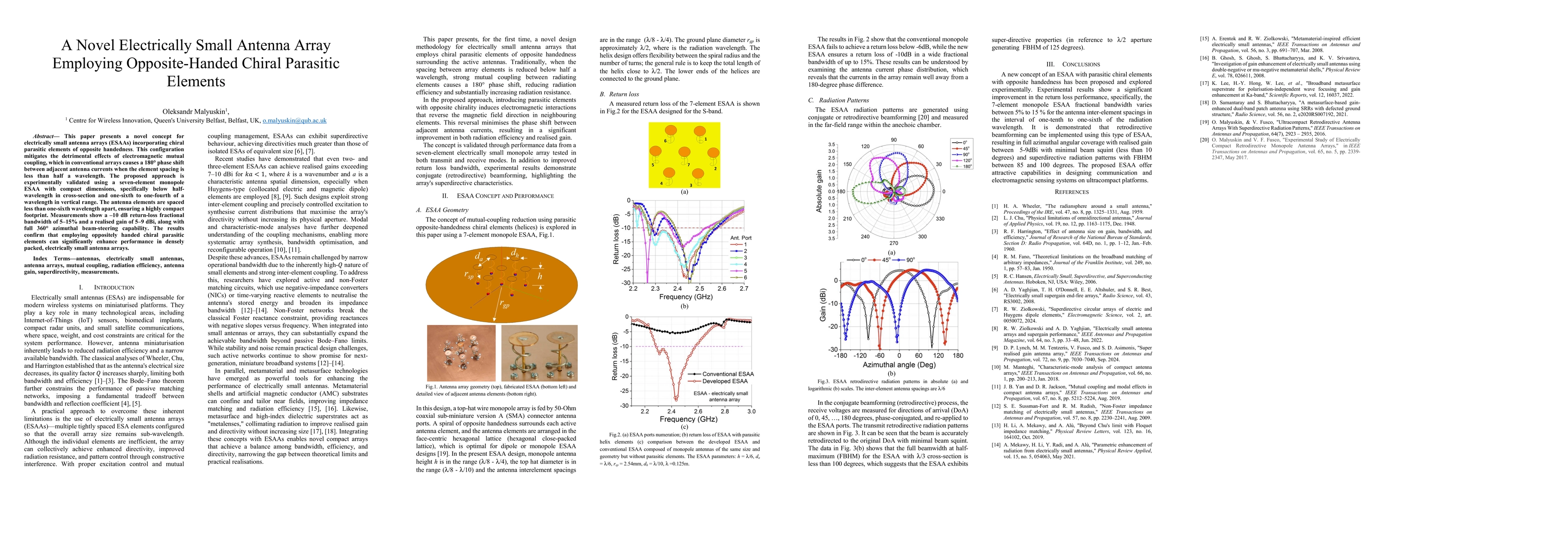 Thumbnail for A Novel Electrically Small Antenna Array Employing Opposite-Handed Chiral Parasitic Elements