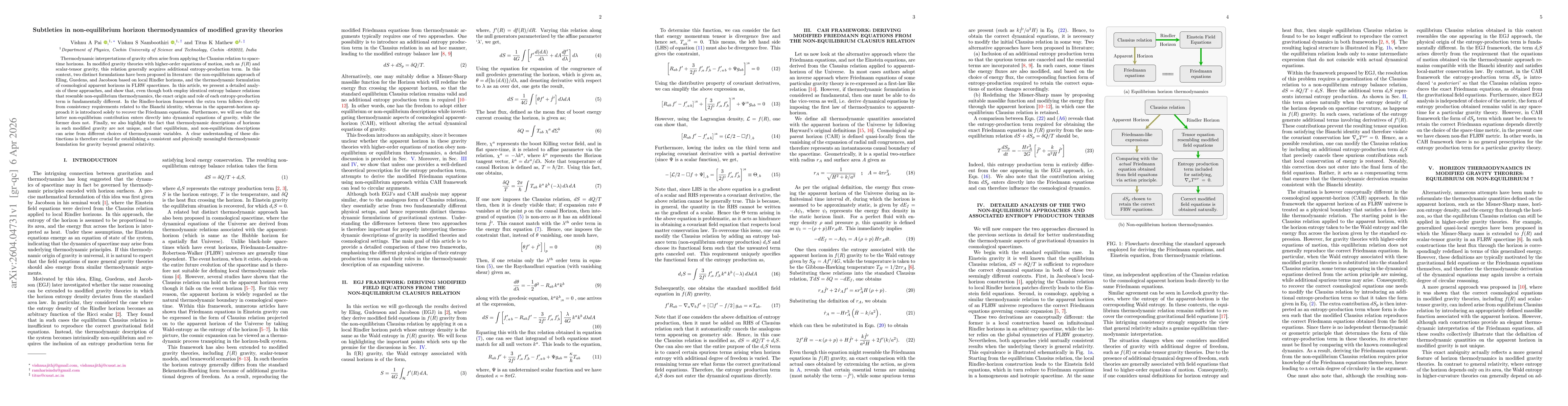 Thumbnail for Subtleties in non-equilibrium horizon thermodynamics of modified gravity theories