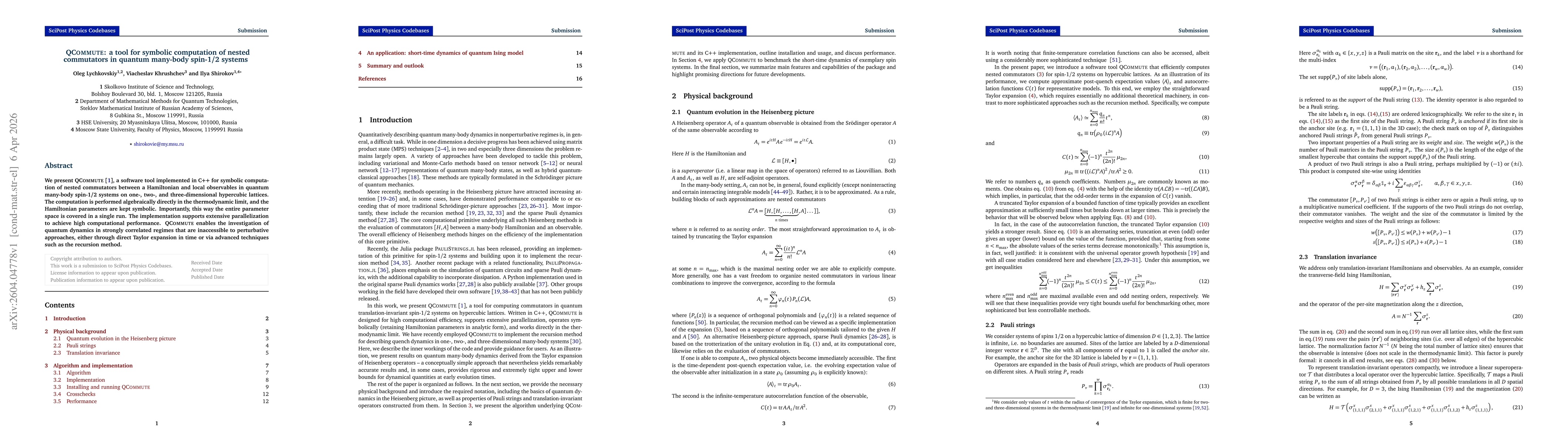 Thumbnail for QCommute: a tool for symbolic computation of nested commutators in quantum many-body spin-1/2 systems