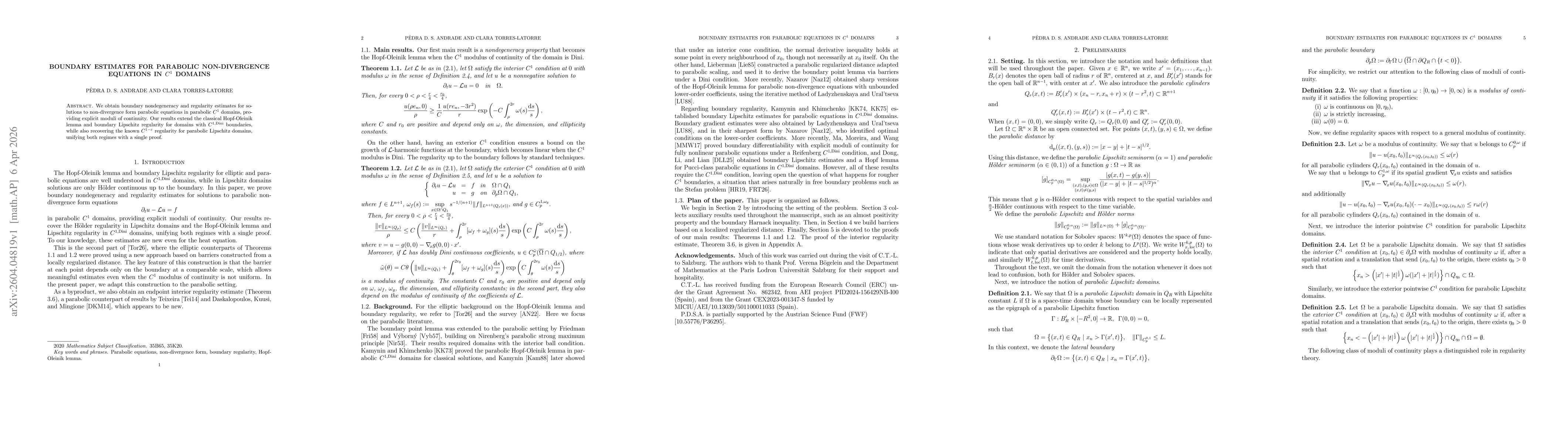 Thumbnail for Boundary estimates for parabolic non-divergence equations in $C^1$ domains