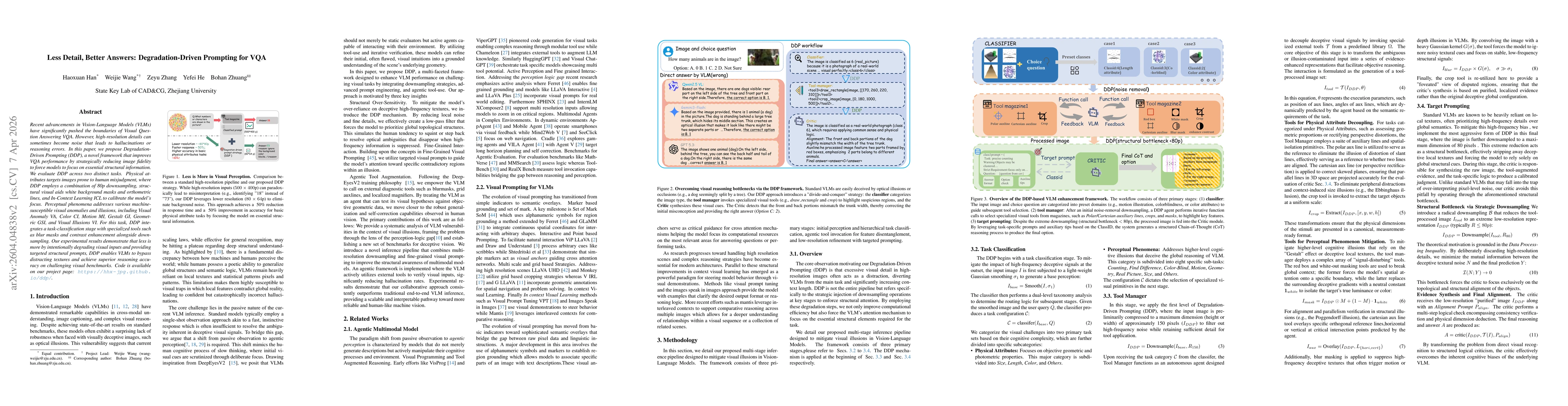 Thumbnail for Less Detail, Better Answers: Degradation-Driven Prompting for VQA