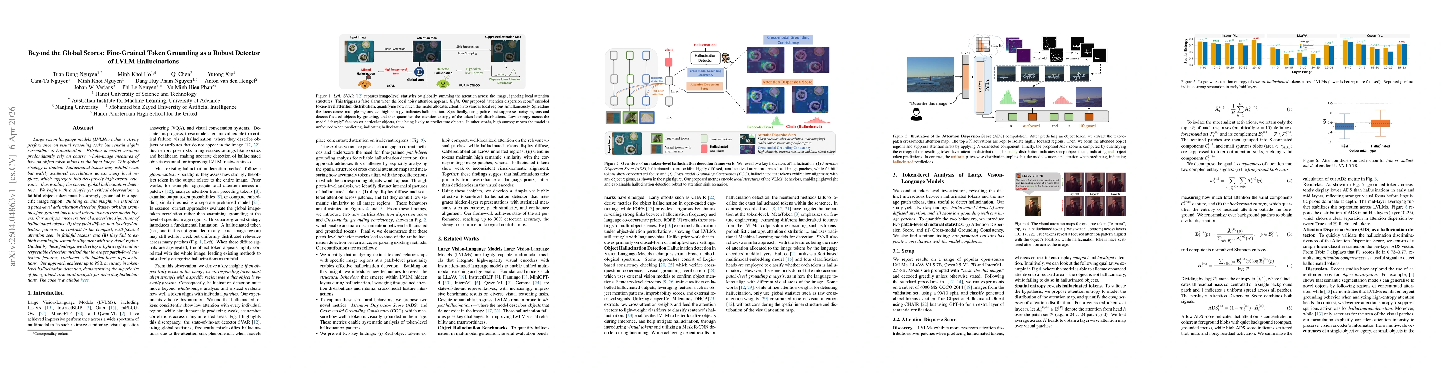 Thumbnail for Beyond the Global Scores: Fine-Grained Token Grounding as a Robust Detector of LVLM Hallucinations