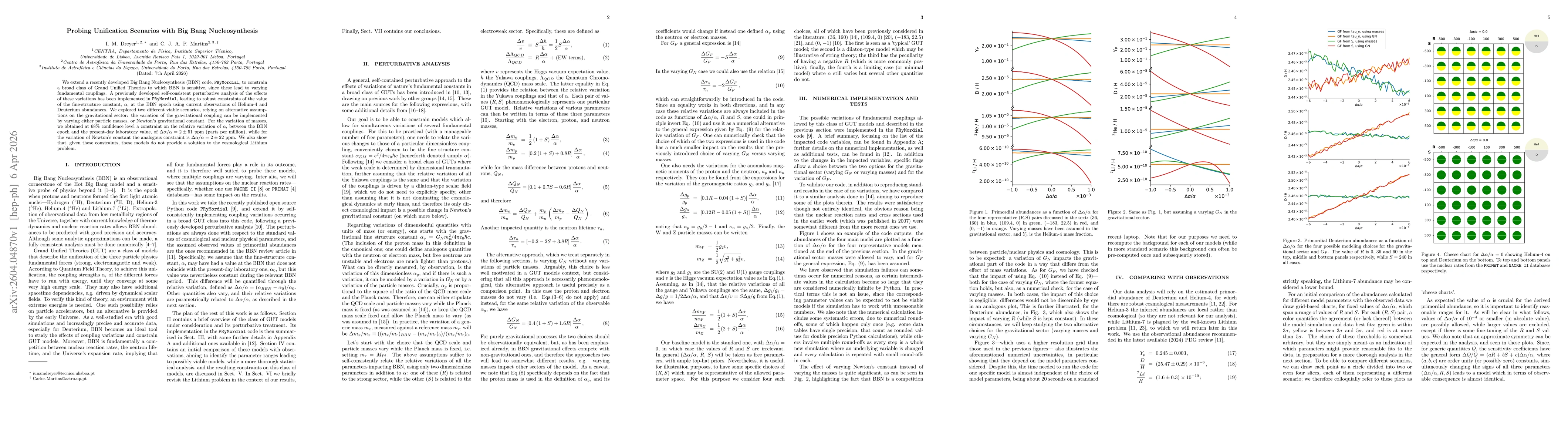 Thumbnail for Probing Unification Scenarios with Big Bang Nucleosynthesis