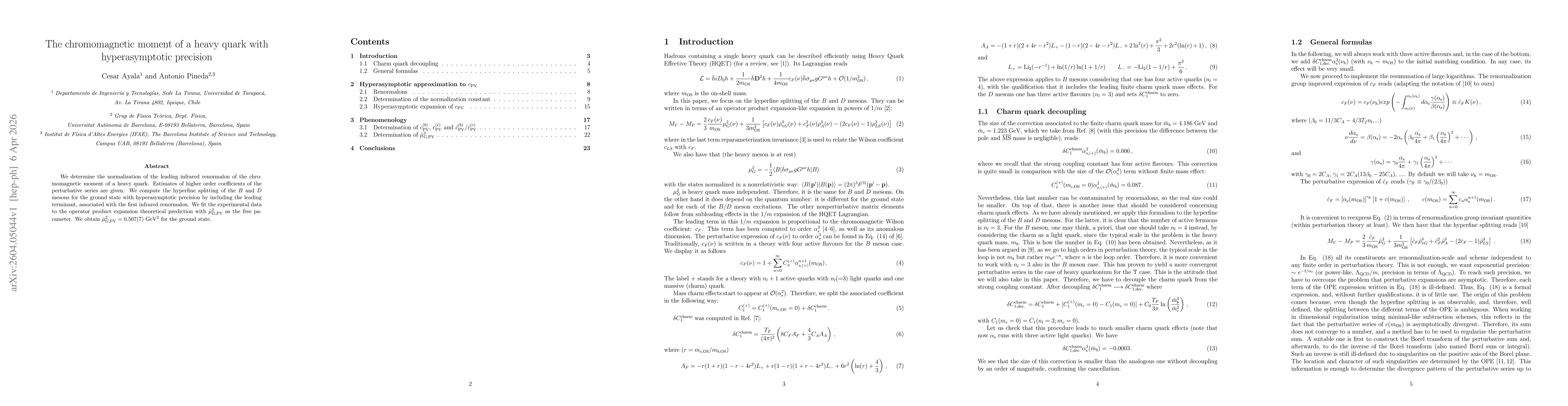 Thumbnail for The chromomagnetic moment of a heavy quark with hyperasymptotic precision