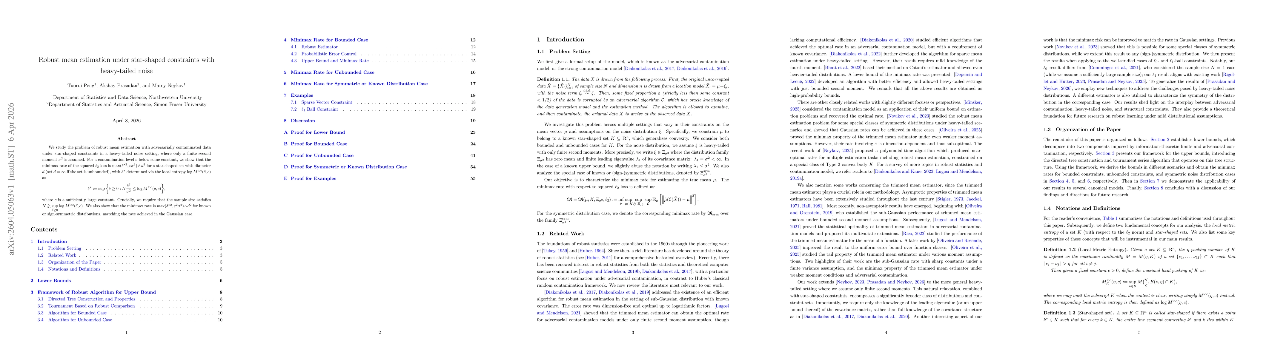 Thumbnail for Robust mean estimation under star-shaped constraints with heavy-tailed noise