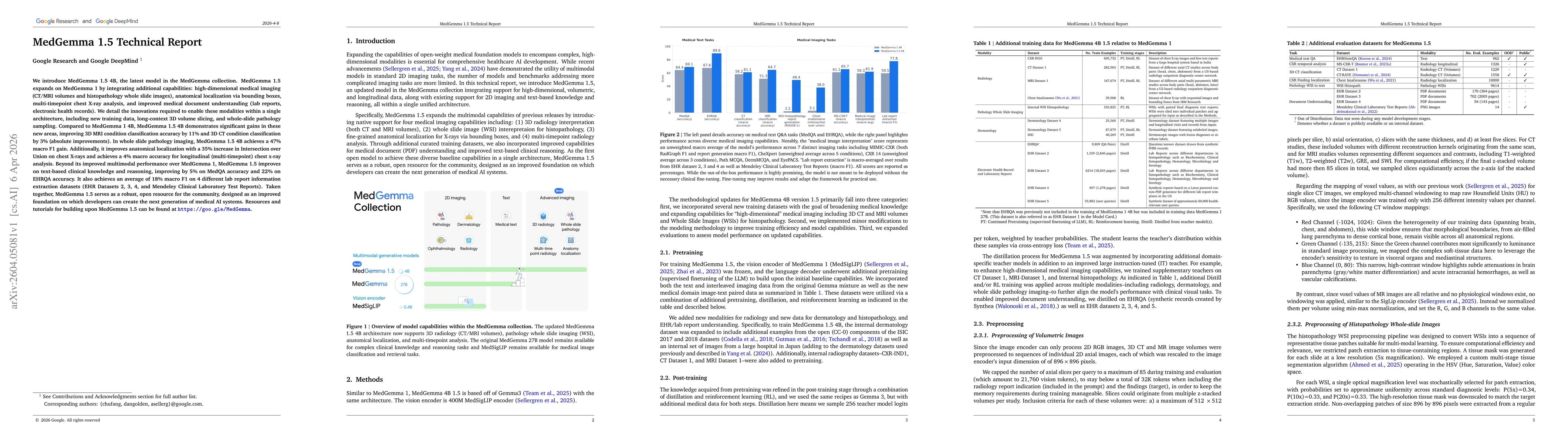Thumbnail for MedGemma 1.5 Technical Report