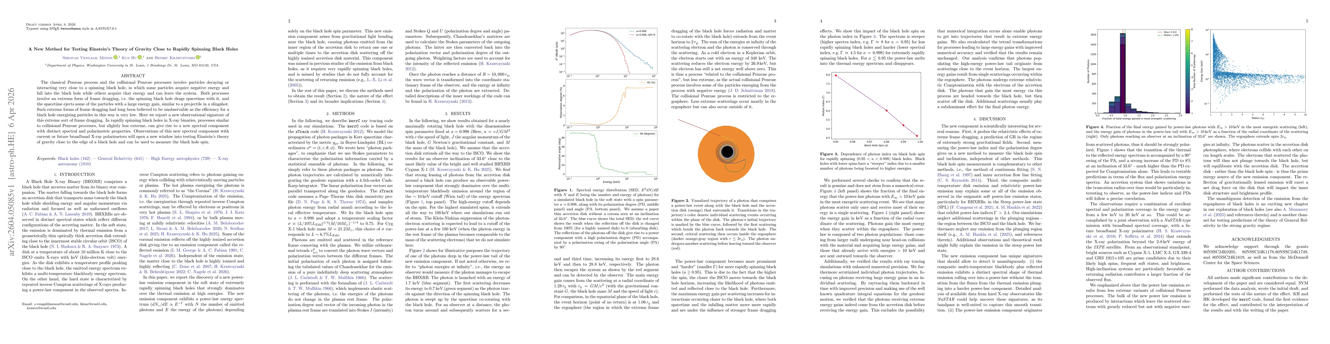 Thumbnail for A New Method for Testing Einstein's Theory of Gravity Close to Rapidly Spinning Black Holes