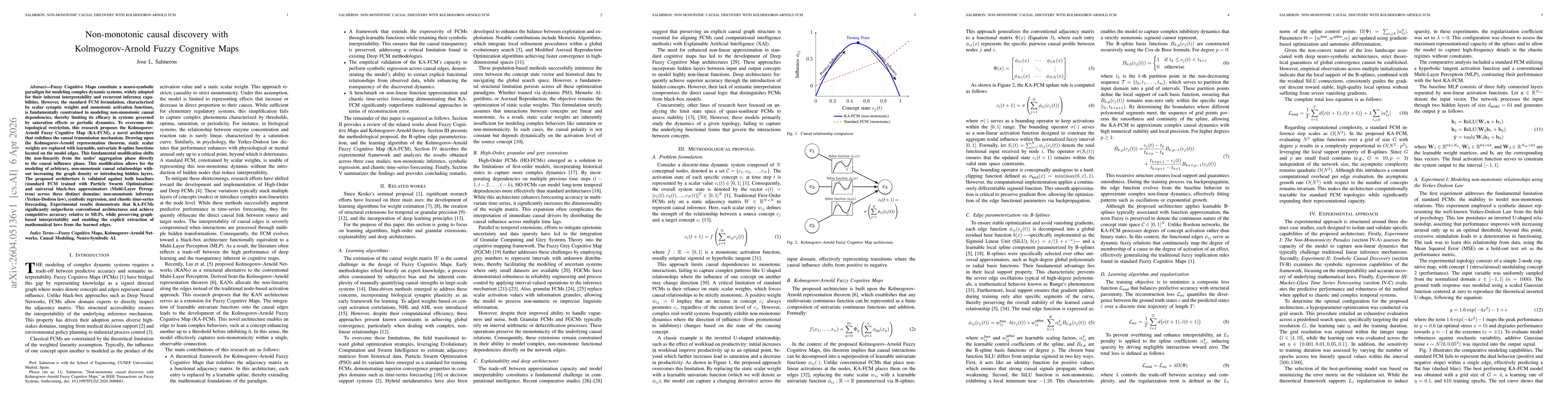 Thumbnail for Non-monotonic causal discovery with Kolmogorov-Arnold Fuzzy Cognitive Maps