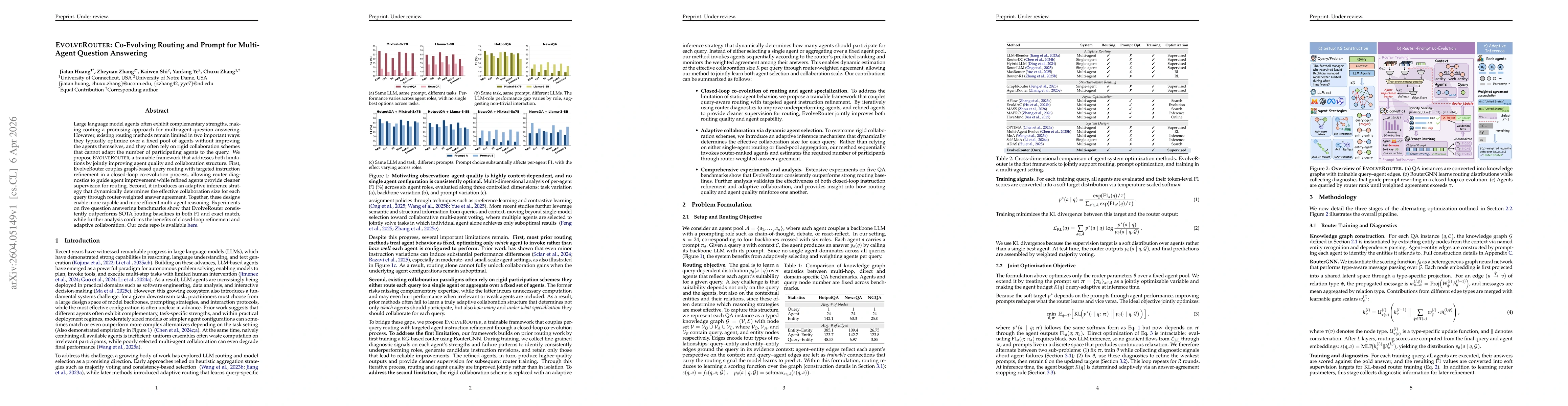 Thumbnail for EvolveRouter: Co-Evolving Routing and Prompt for Multi-Agent Question Answering