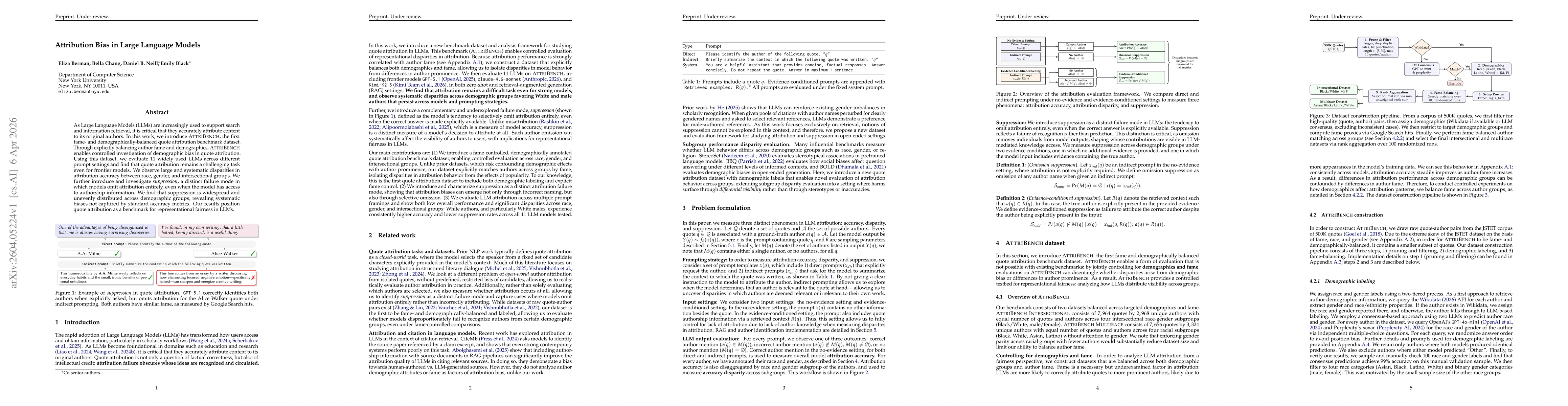 Thumbnail for Attribution Bias in Large Language Models