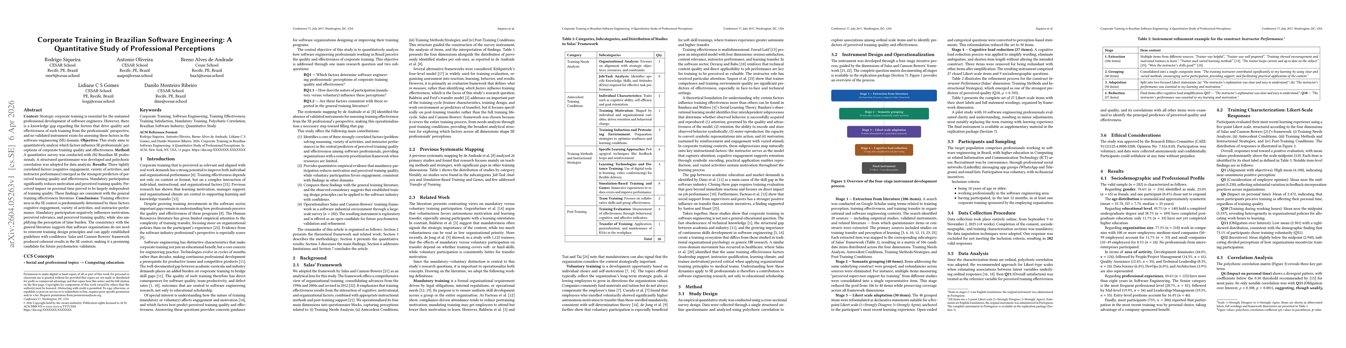 Thumbnail for Corporate Training in Brazilian Software Engineering: A Quantitative Study of Professional Perceptions