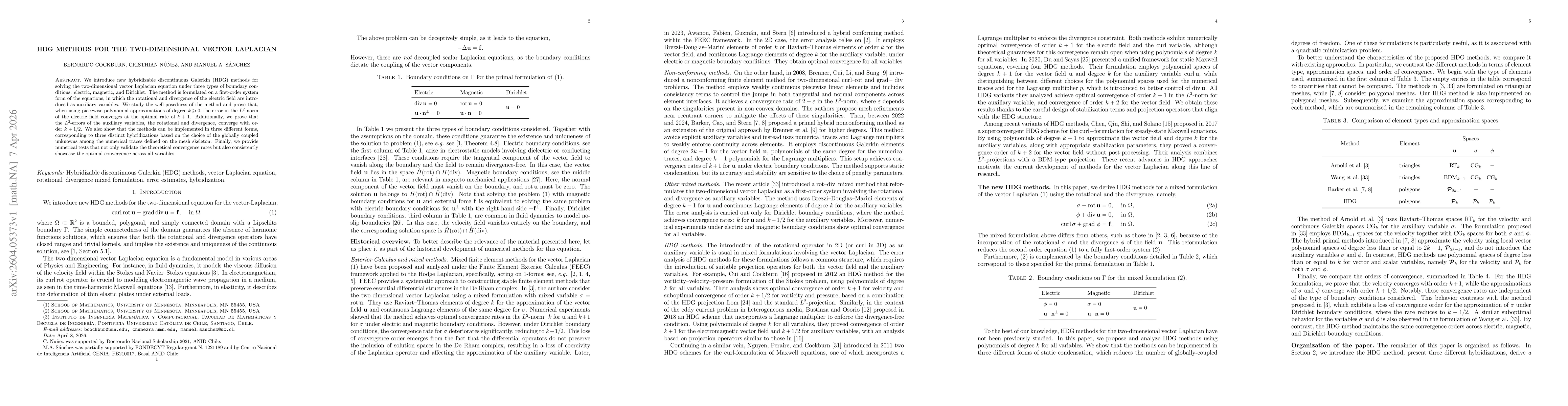 Thumbnail for HDG Methods for the two-dimensional Vector Laplacian