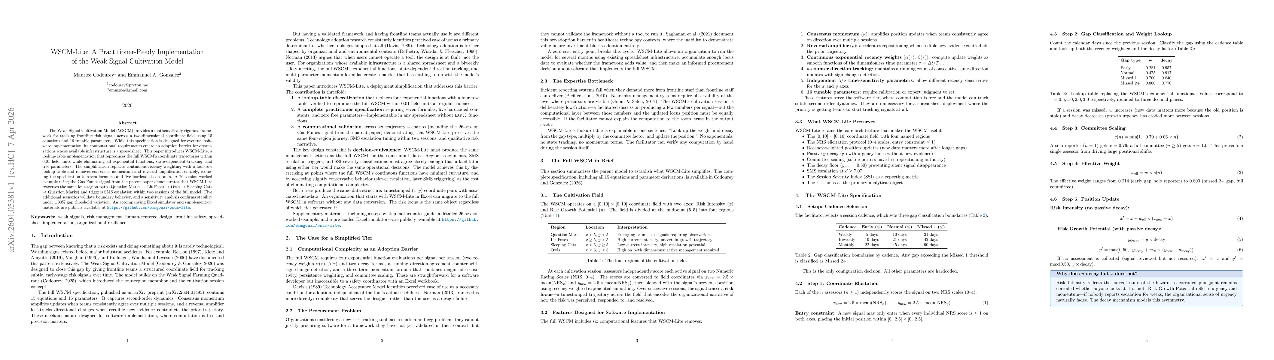 Thumbnail for WSCM-Lite: A Practitioner-Ready Implementation of the Weak Signal Cultivation Model