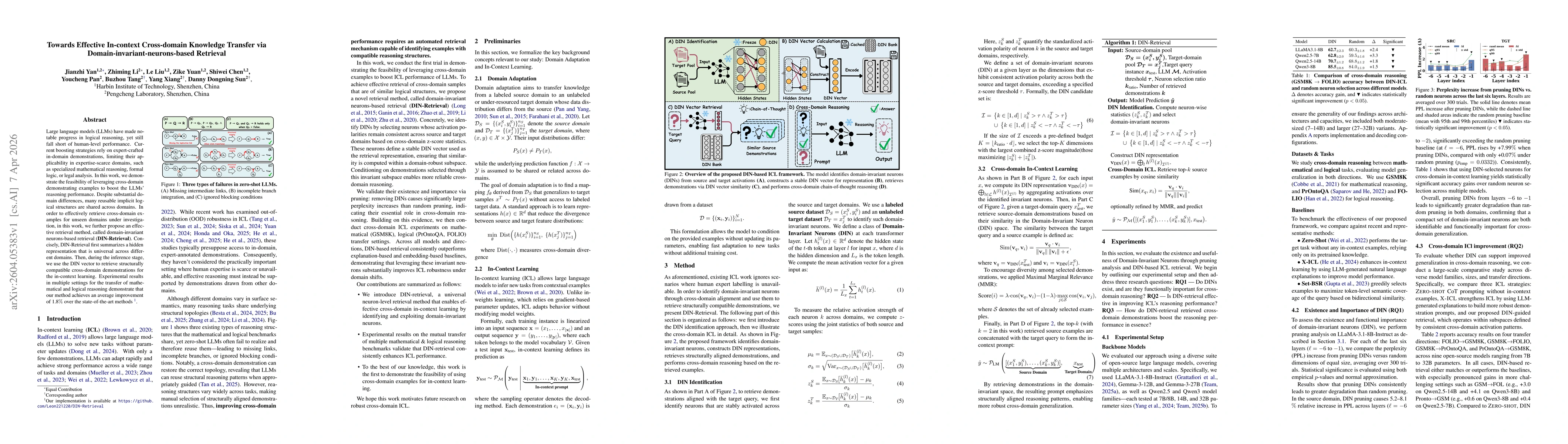 Thumbnail for Towards Effective In-context Cross-domain Knowledge Transfer via Domain-invariant-neurons-based Retrieval