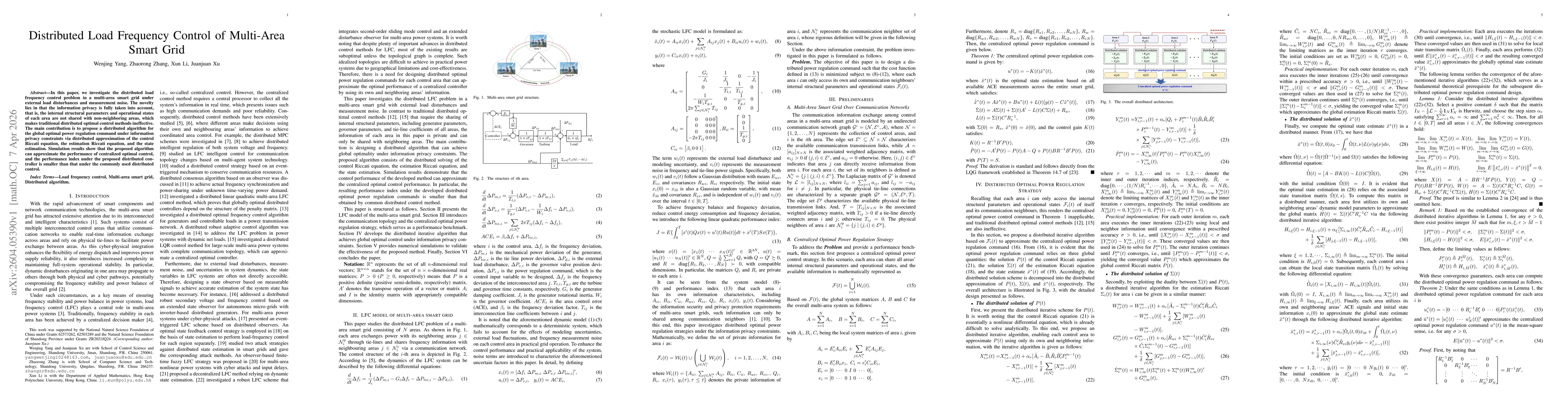 Thumbnail for Distributed Load Frequency Control of Multi-Area Smart Grid