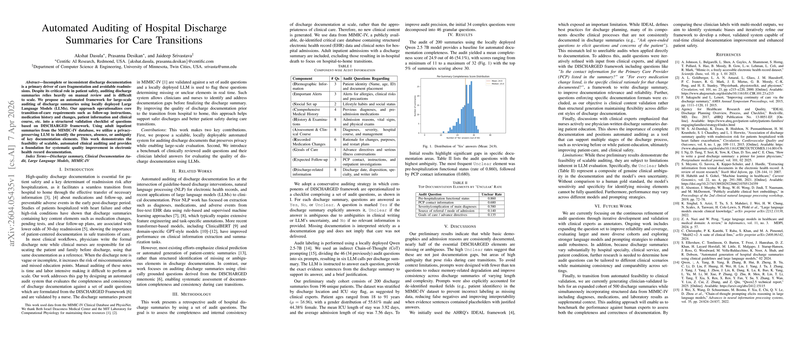 Thumbnail for Automated Auditing of Hospital Discharge Summaries for Care Transitions