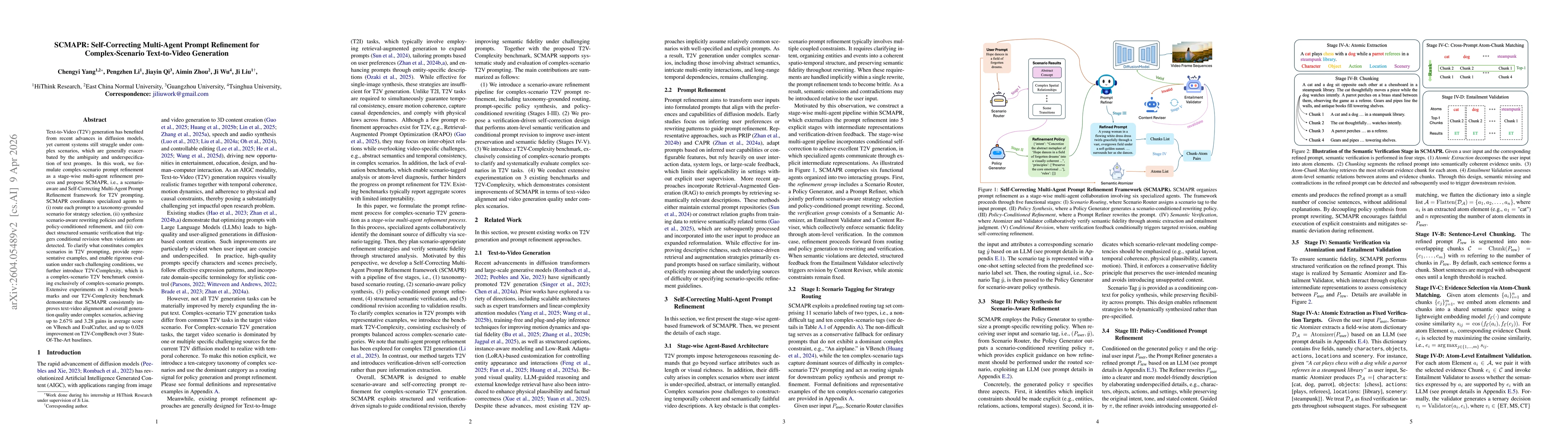 Thumbnail for SCMAPR: Self-Correcting Multi-Agent Prompt Refinement for Complex-Scenario Text-to-Video Generation