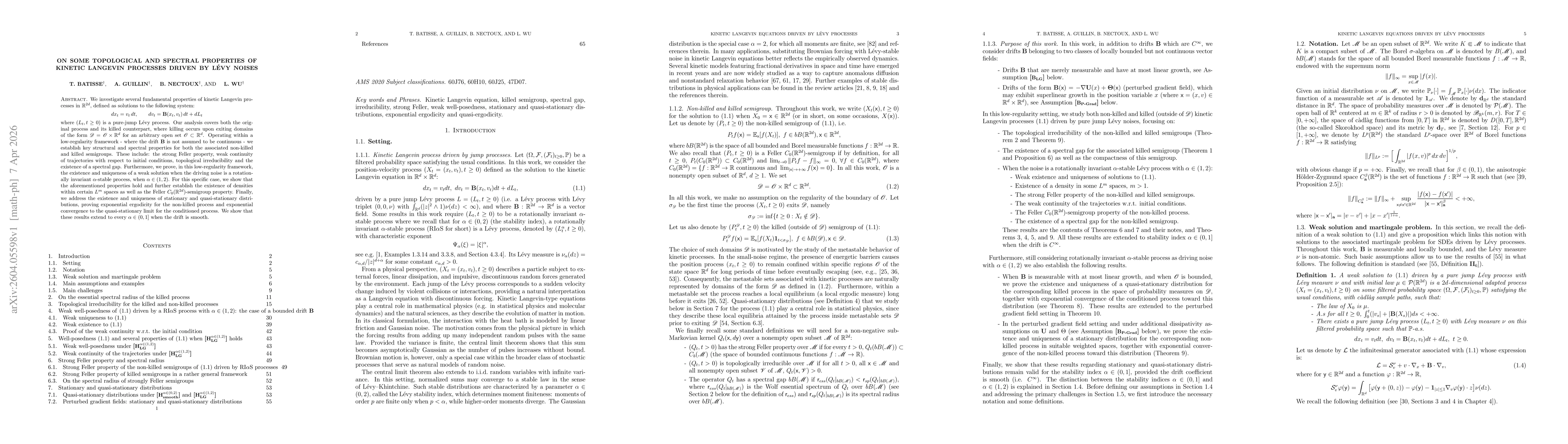 Thumbnail for On some topological and spectral properties of kinetic Langevin processes driven by L{é}vy noises