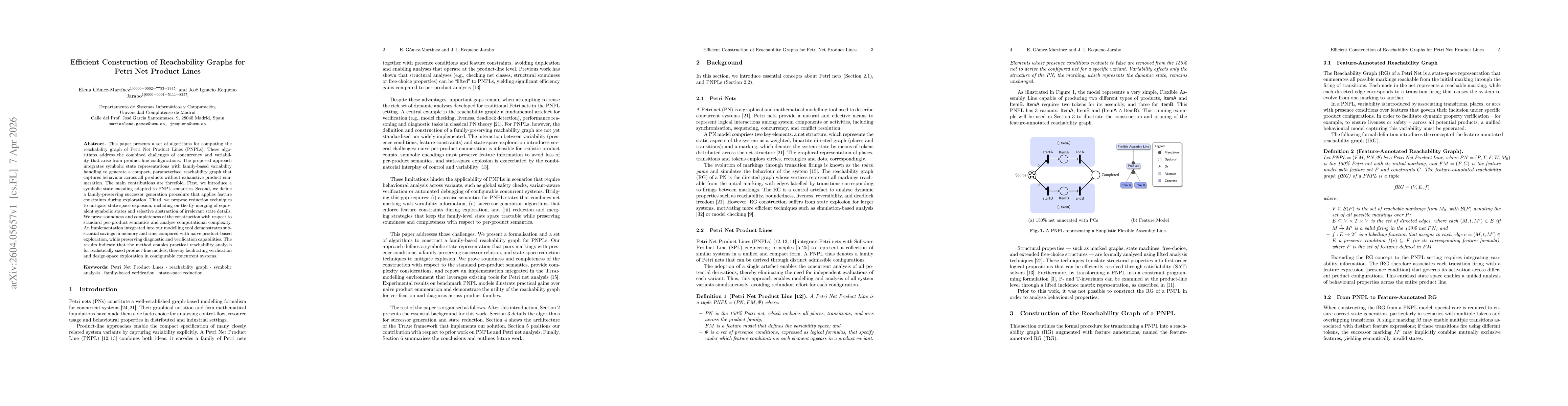 Thumbnail for Efficient Construction of Reachability Graphs for Petri Net Product Lines