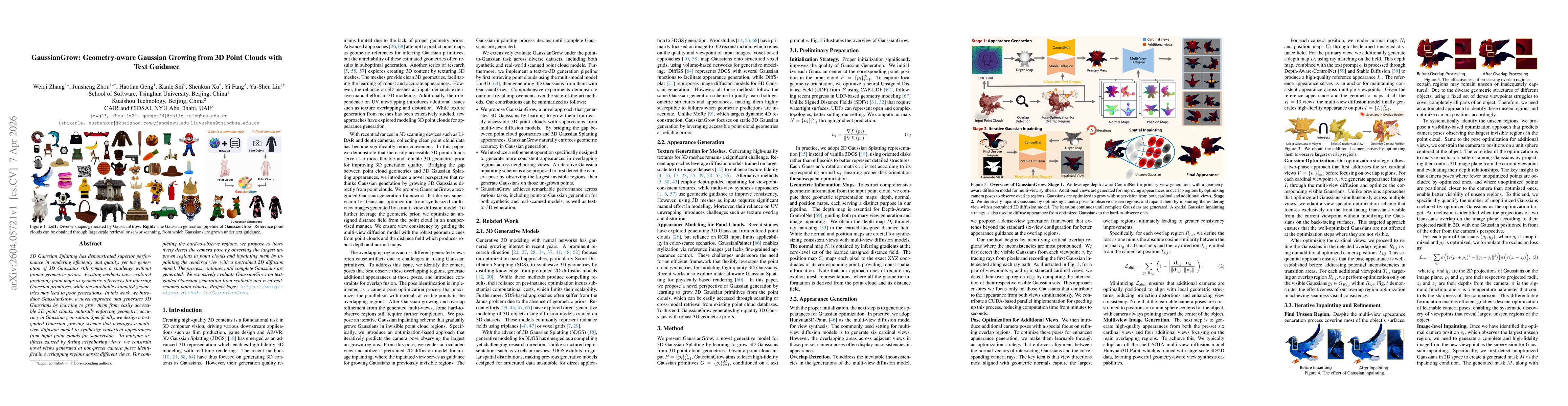 Thumbnail for GaussianGrow: Geometry-aware Gaussian Growing from 3D Point Clouds with Text Guidance