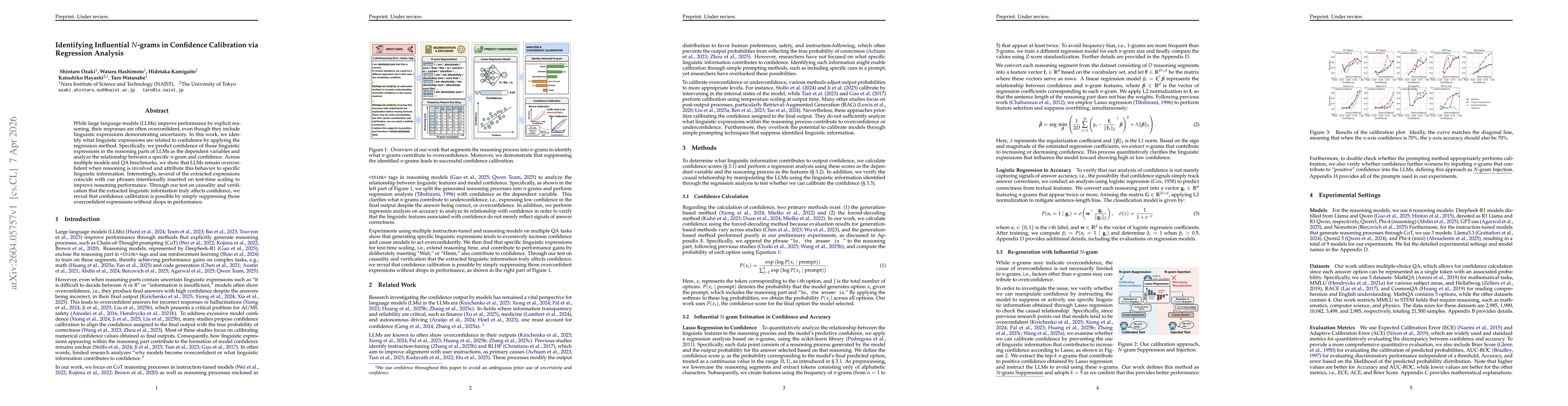 Thumbnail for Identifying Influential N-grams in Confidence Calibration via Regression Analysis