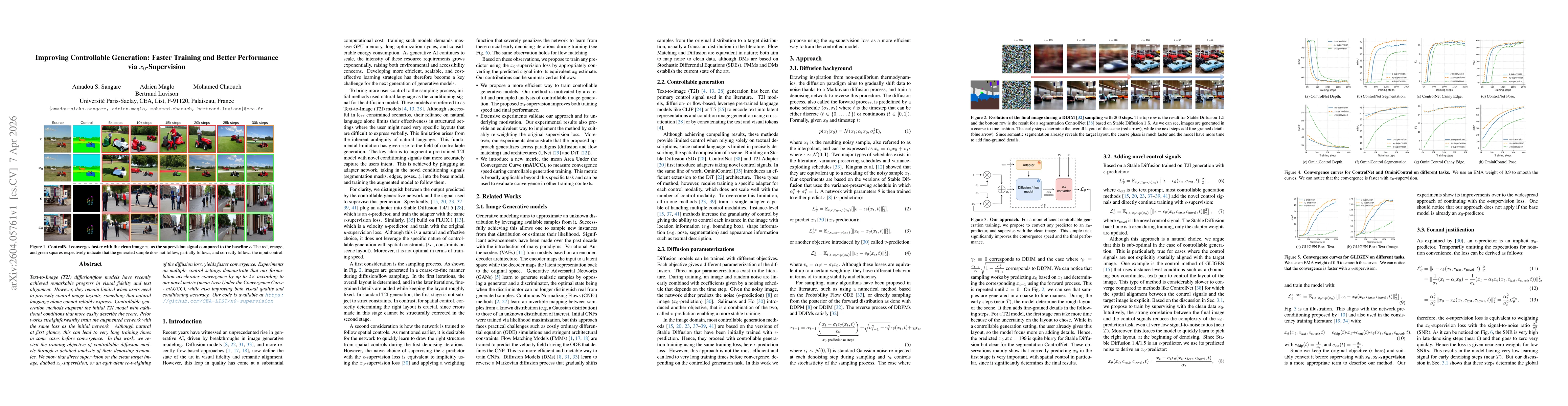 Thumbnail for Improving Controllable Generation: Faster Training and Better Performance via $x_0$-Supervision