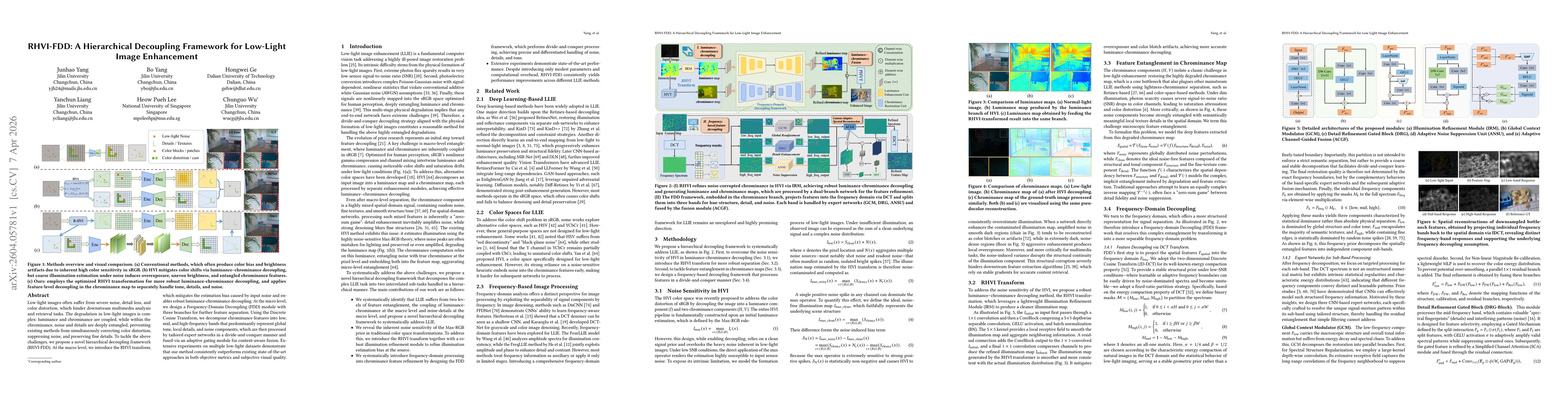 Thumbnail for RHVI-FDD: A Hierarchical Decoupling Framework for Low-Light Image Enhancement