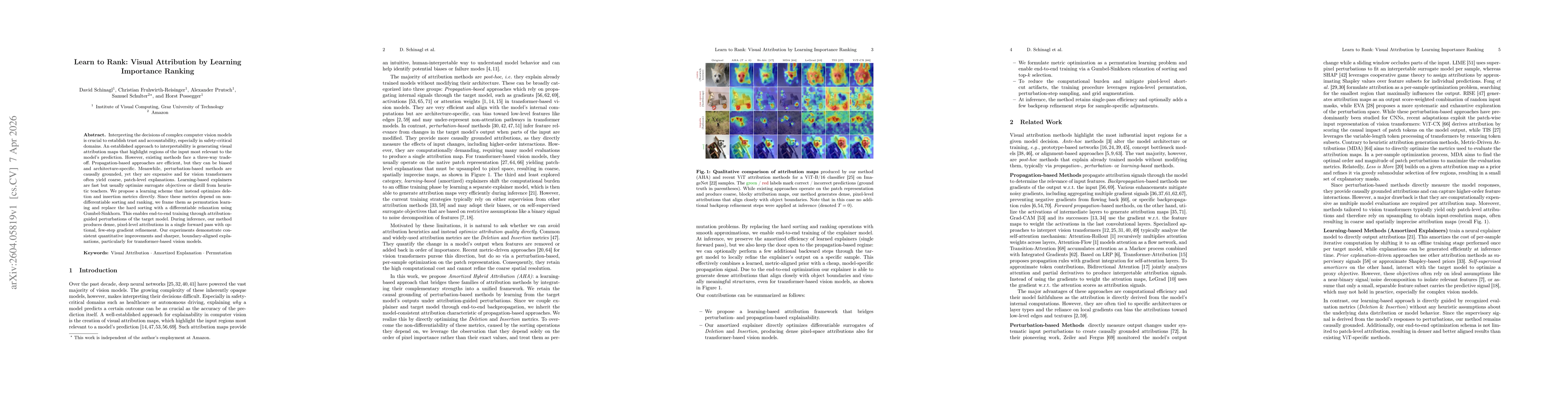 Thumbnail for Learn to Rank: Visual Attribution by Learning Importance Ranking