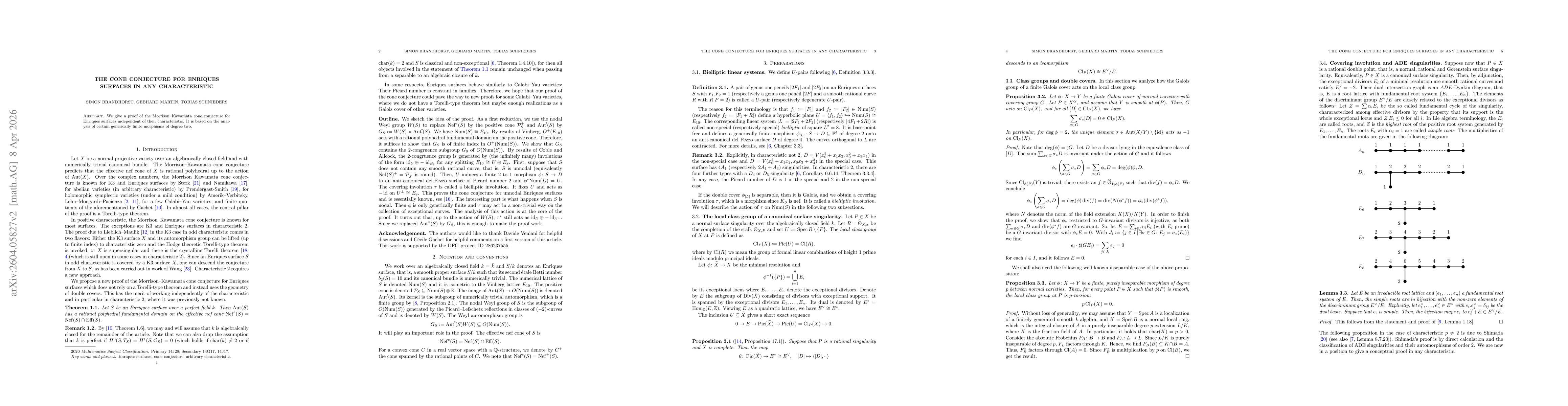 Thumbnail for The Cone Conjecture for Enriques Surfaces in any Characteristic
