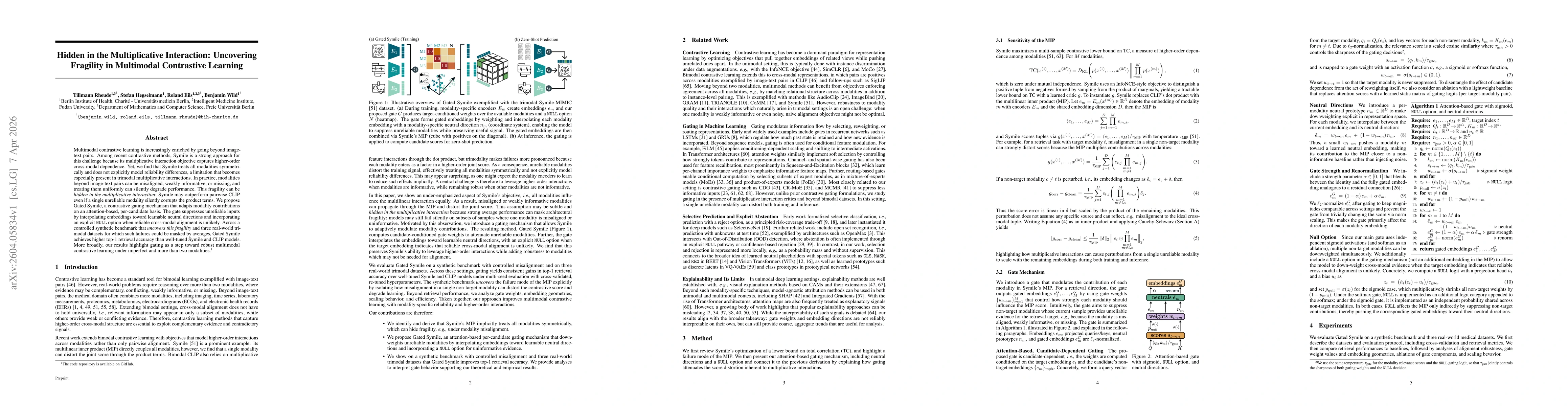 Thumbnail for Hidden in the Multiplicative Interaction: Uncovering Fragility in Multimodal Contrastive Learning