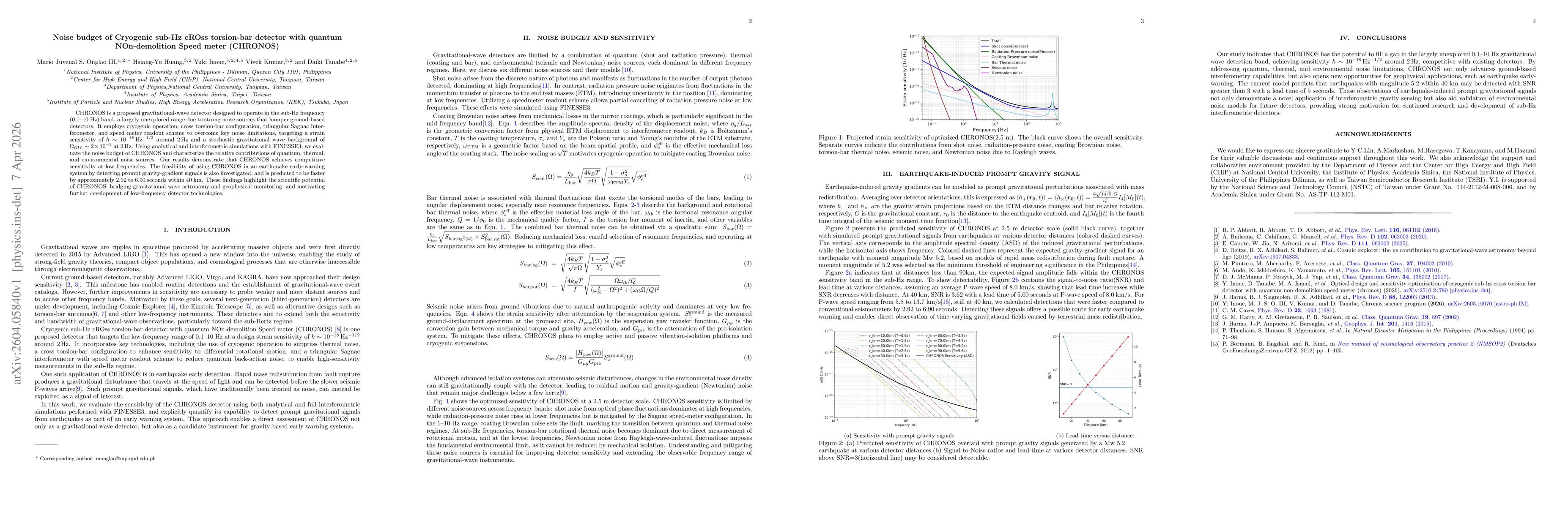 Thumbnail for Noise budget of Cryogenic sub-Hz cROss torsion bar detector with quantum NOn-demolition Speed meter (CHRONOS)
