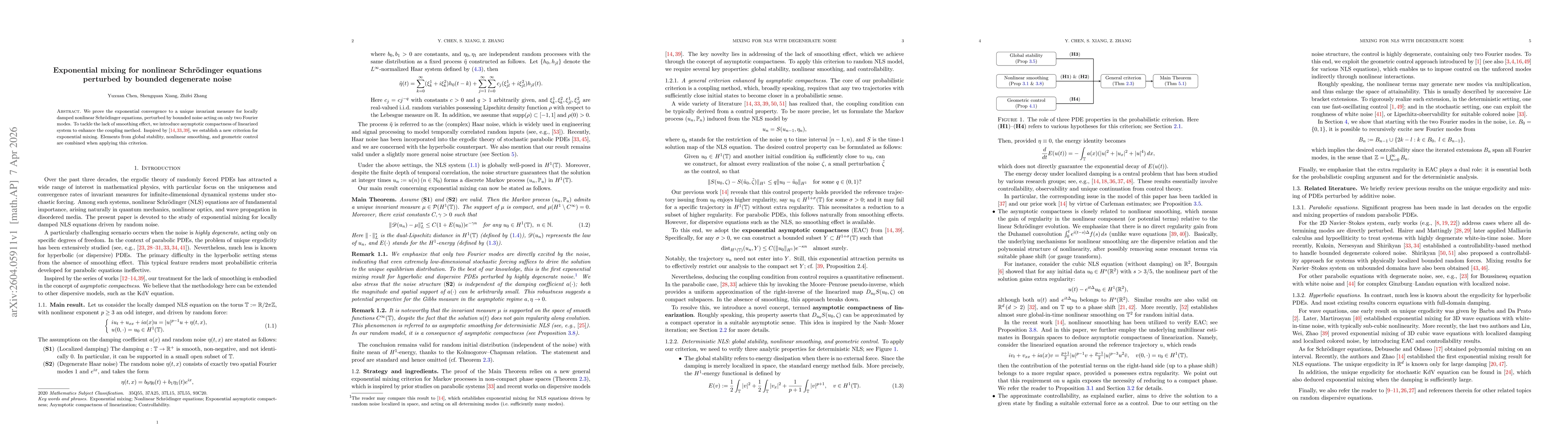 Thumbnail for Exponential mixing for nonlinear Schrödinger equations perturbed by bounded degenerate noise