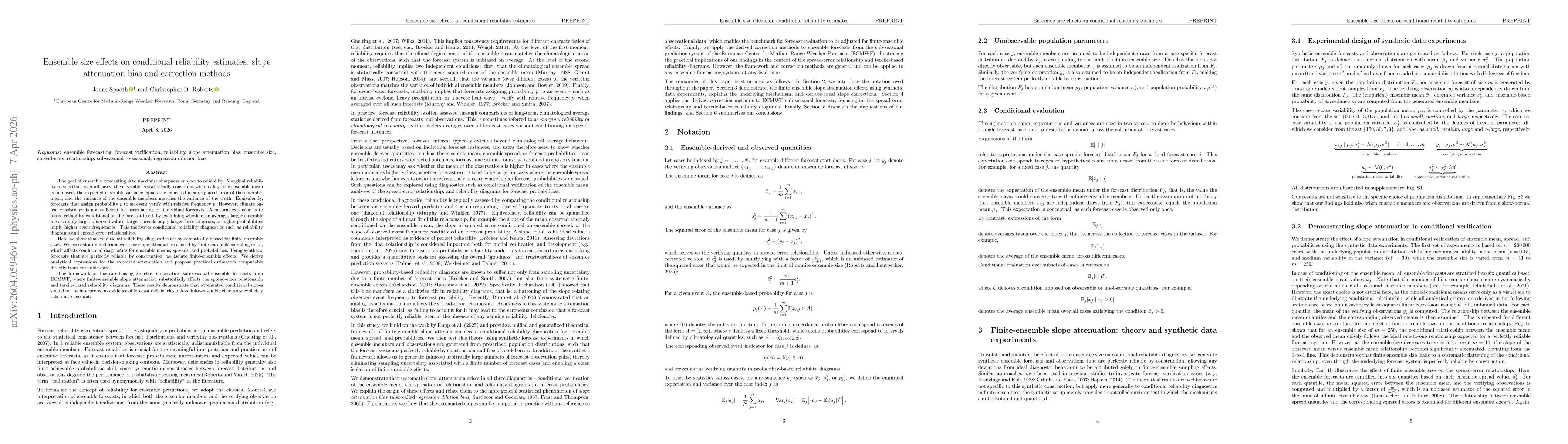 Thumbnail for Ensemble size effects on conditional reliability estimates: slope attenuation bias and correction methods