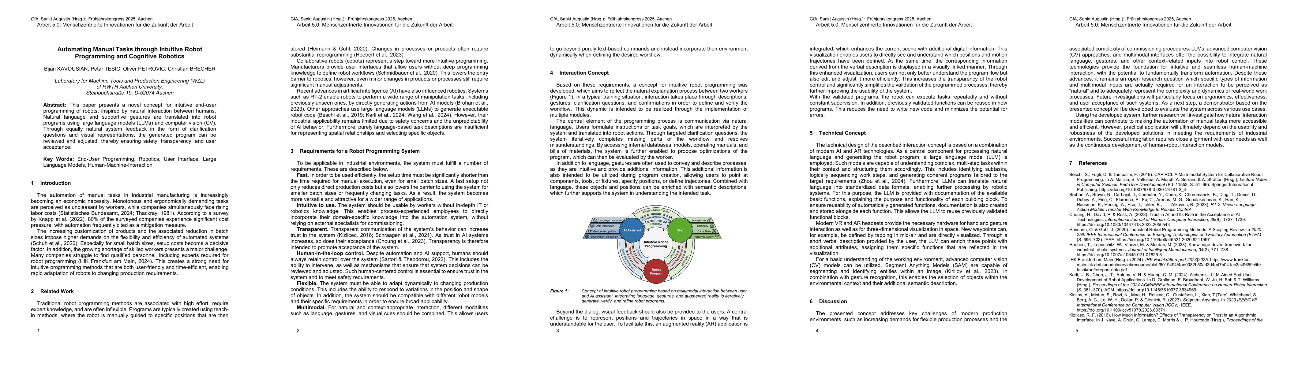 Thumbnail for Automating Manual Tasks through Intuitive Robot Programming and Cognitive Robotics