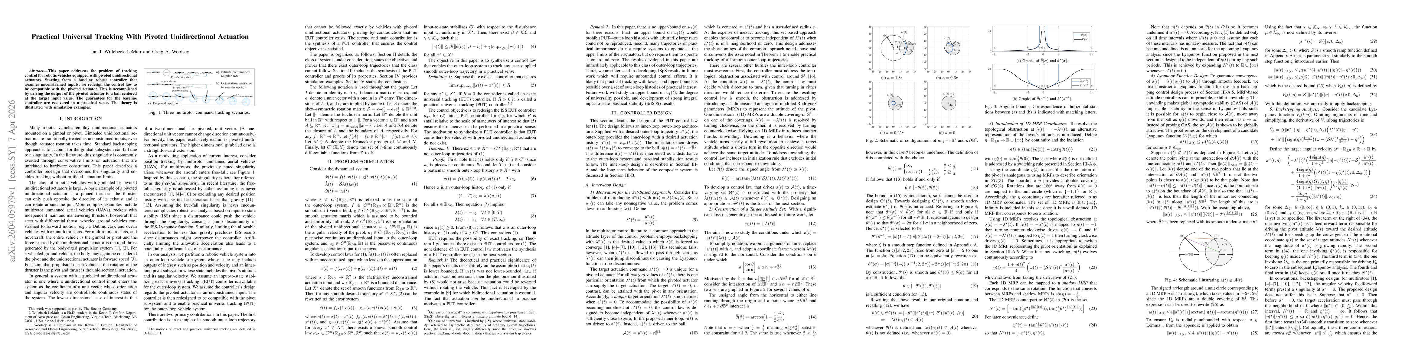 Thumbnail for Practical Universal Tracking With Pivoted Unidirectional Actuation