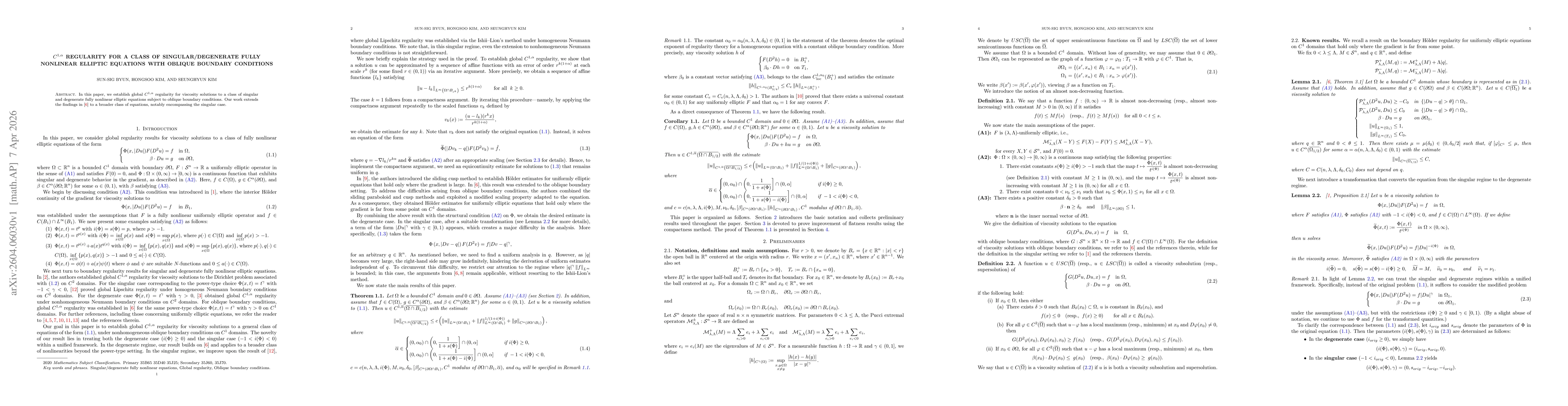 Thumbnail for C^{1,α} regularity for a class of singular/degenerate fully nonlinear elliptic equations with oblique boundary conditions