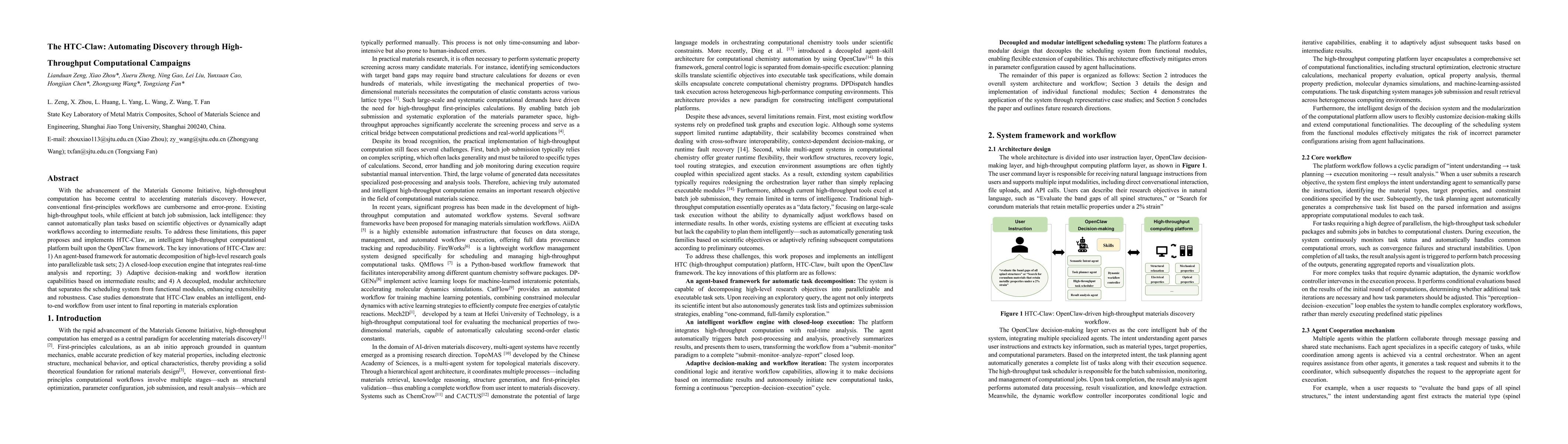 Thumbnail for The HTC-Claw: Automating Discovery through High-Throughput Computational Campaigns