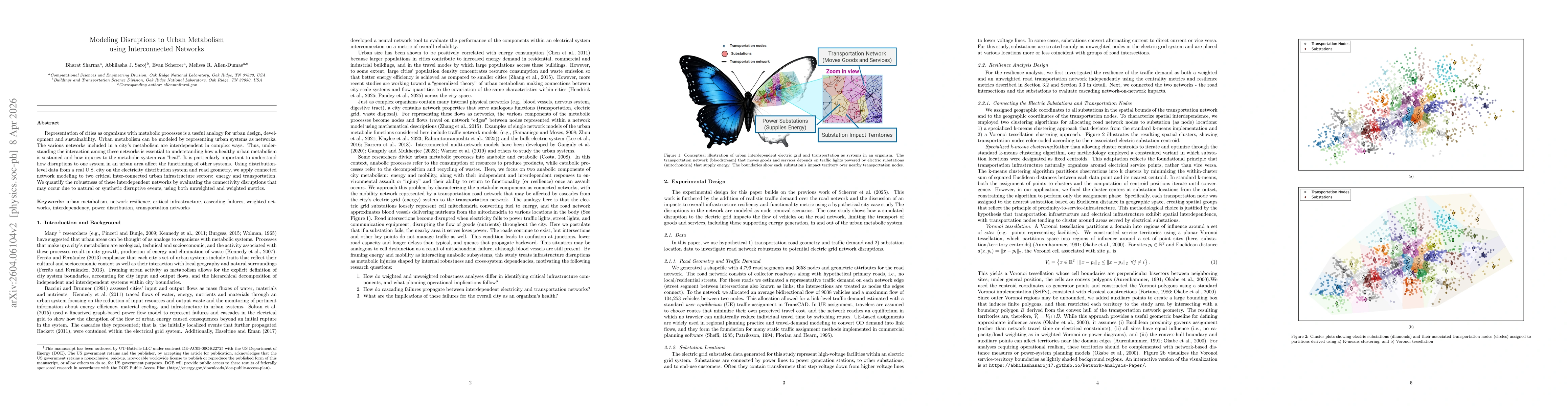Thumbnail for Modeling Disruptions to Urban Metabolism using Interconnected Networks