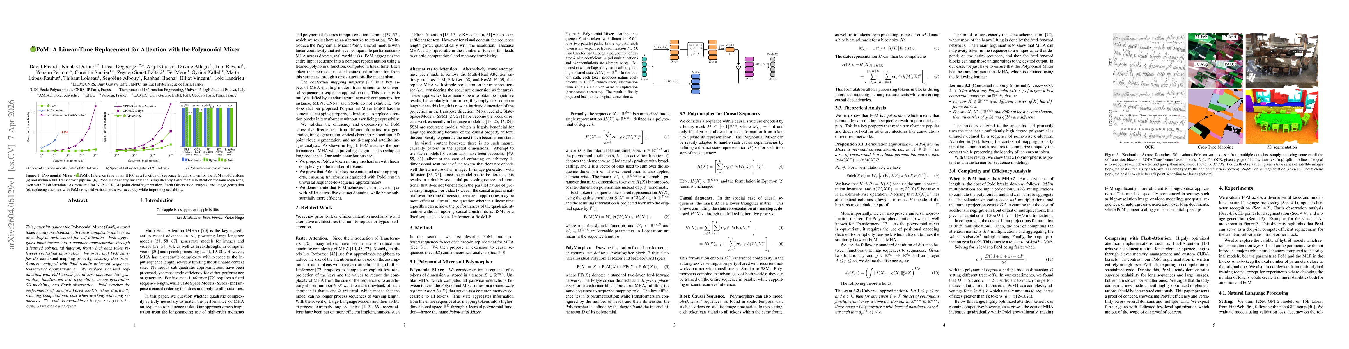 Thumbnail for PoM: A Linear-Time Replacement for Attention with the Polynomial Mixer