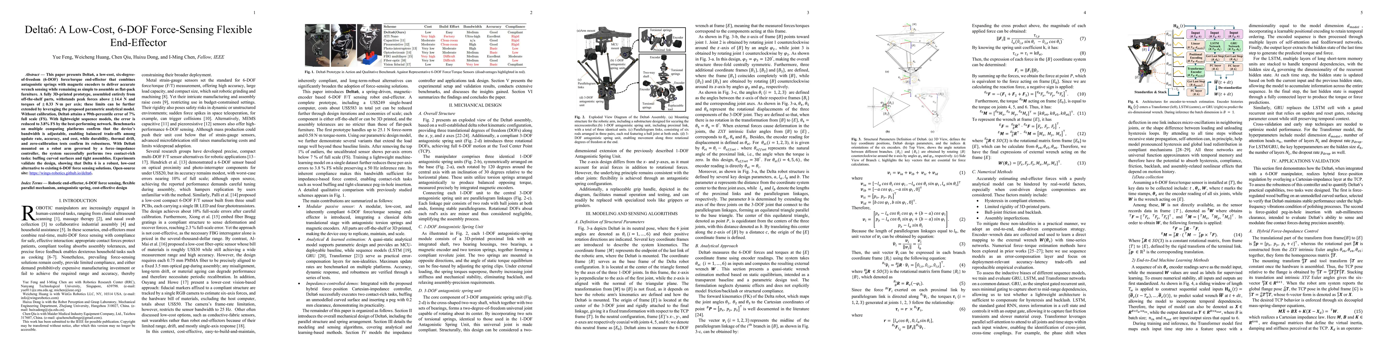 Thumbnail for Delta6: A Low-Cost, 6-DOF Force-Sensing Flexible End-Effector