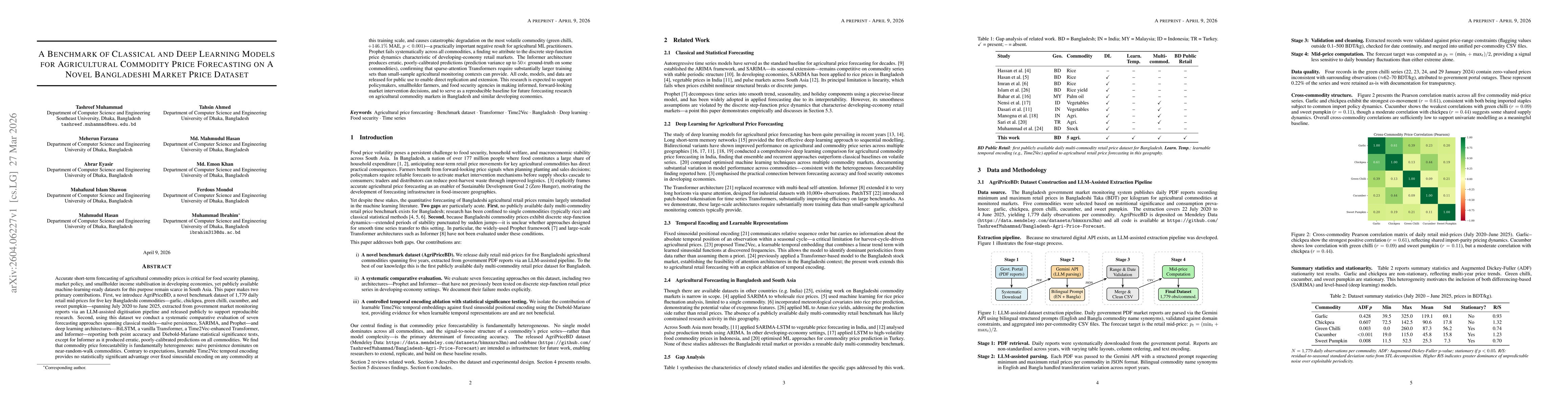 Thumbnail for A Benchmark of Classical and Deep Learning Models for Agricultural Commodity Price Forecasting on A Novel Bangladeshi Market Price Dataset