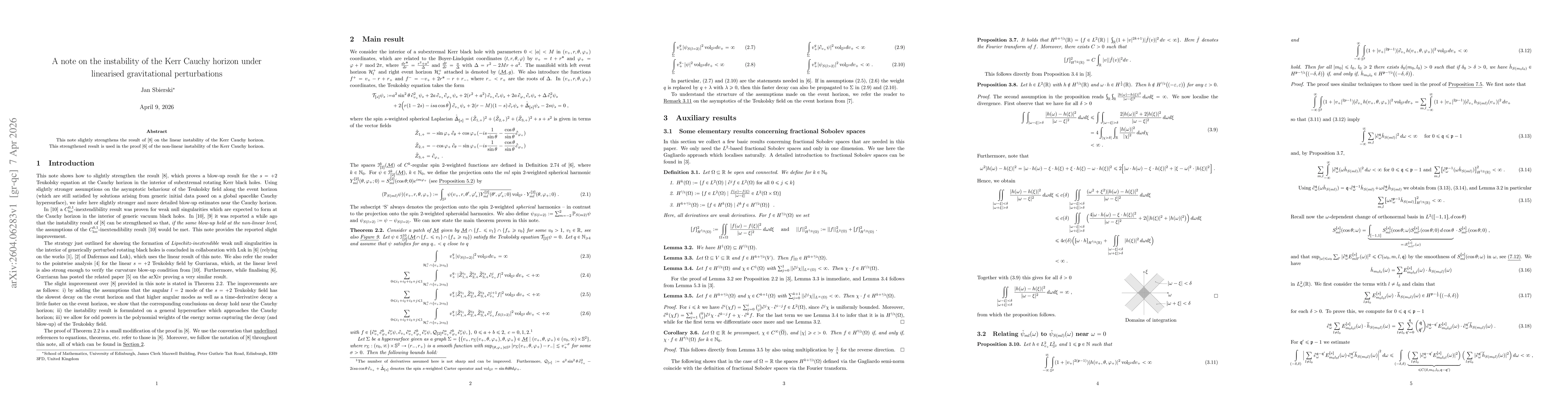 Thumbnail for A note on the instability of the Kerr Cauchy horizon under linearised gravitational perturbations