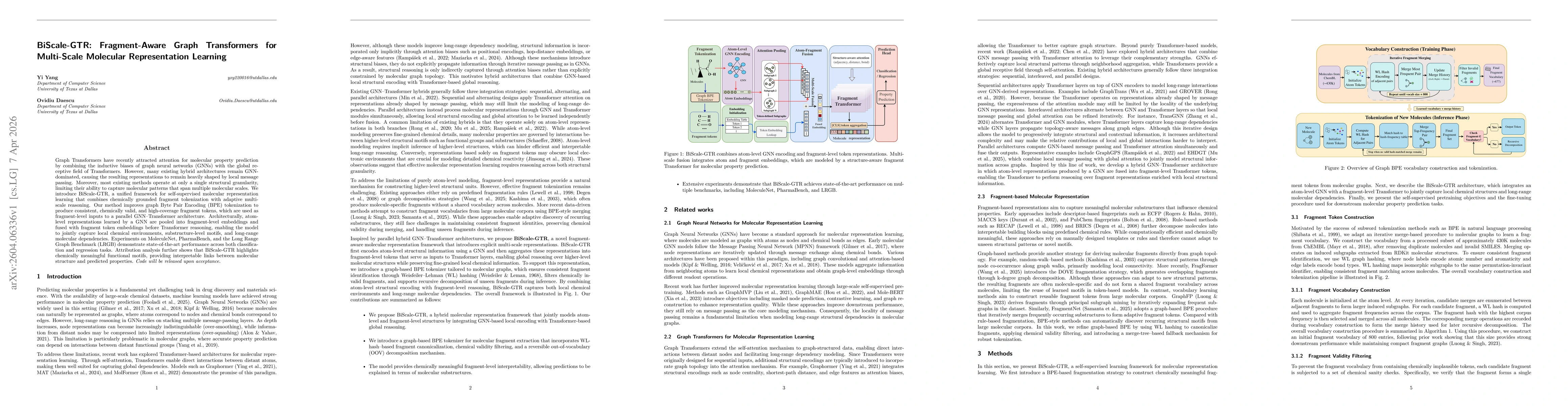 Thumbnail for BiScale-GTR: Fragment-Aware Graph Transformers for Multi-Scale Molecular Representation Learning