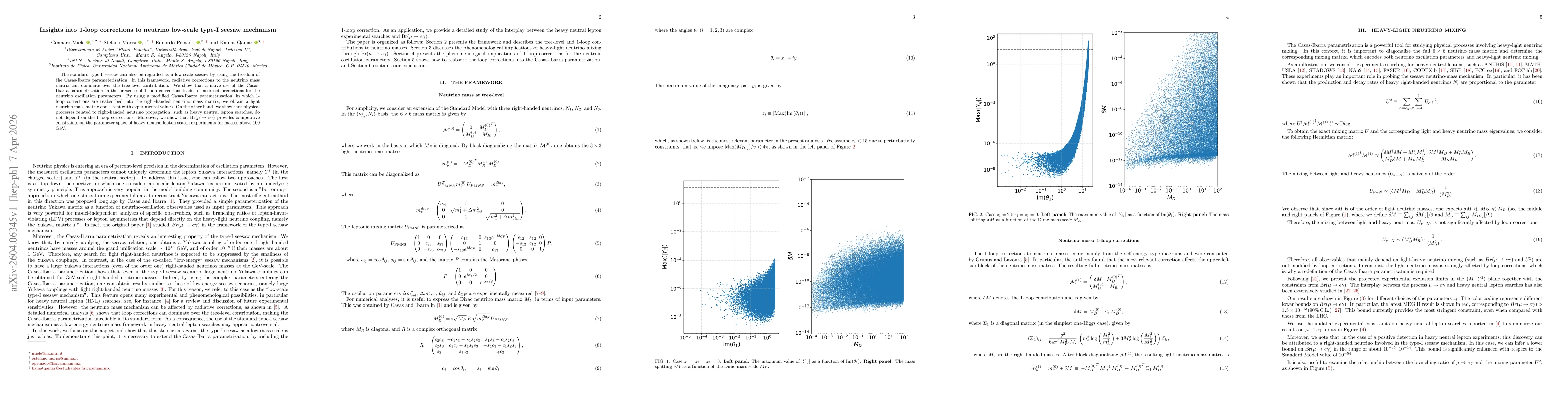 Thumbnail for Insights into 1-loop corrections to neutrino low-scale type-I seesaw mechanism