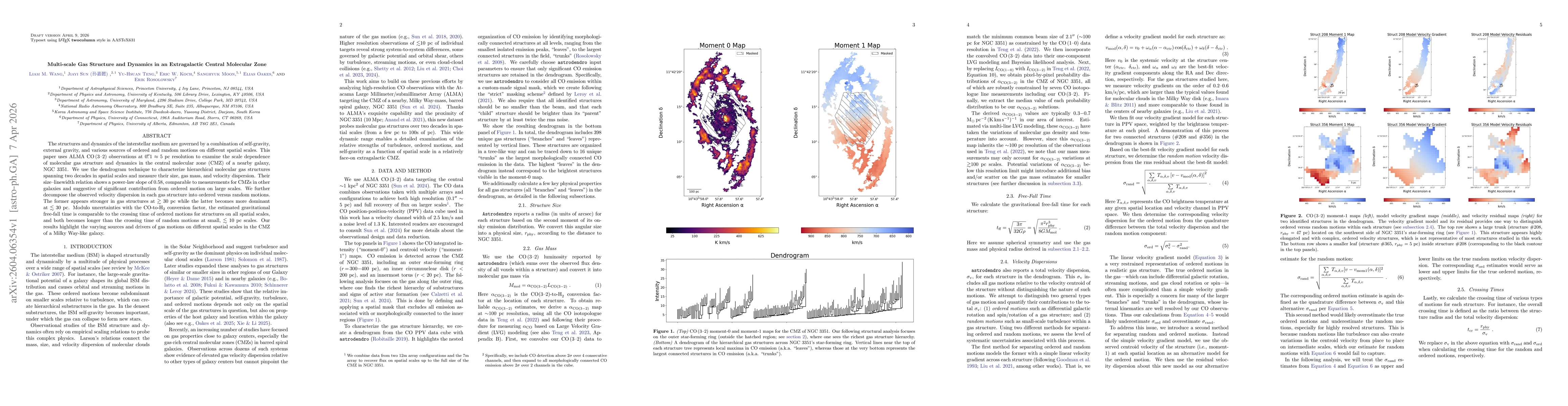 Thumbnail for Multi-scale Gas Structure and Dynamics in an Extragalactic Central Molecular Zone